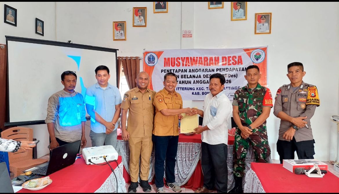 Musyawarah Desa : Penetapan Anggaran Pendapatan dan Belanja Desa APBDes Tahun anggaran 2026 Desa Itterung